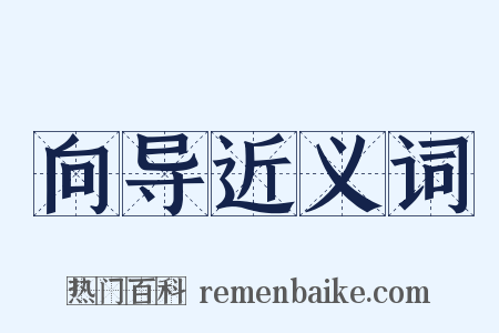 向导近义词是什么意思的图片